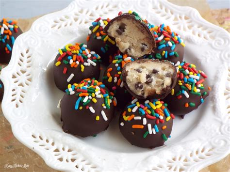 Chocolate Covered Cookie Dough Bites | Krazy Kitchen Mom