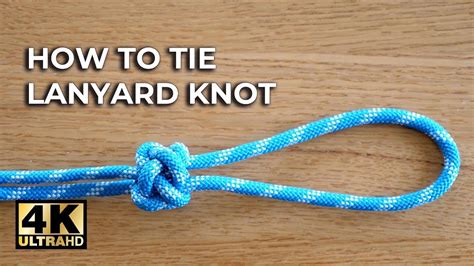 The SUPER EASY LANYARD KNOT - ⭐️4K Video ⭐️ - YouTube