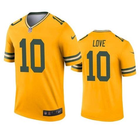 Packers Jordan Love Inverted Gold Jersey – US Sports Nation