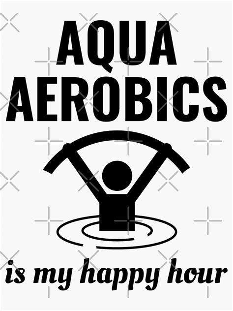 "Water Aerobics Aquatic fitness Aqua Exercise" Sticker for Sale by CuteDesigns1 | Redbubble