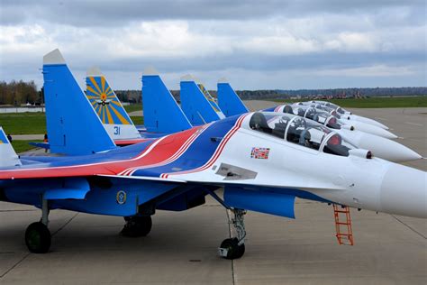 Russian Knights aerobatic team will be first to fly on the new Su-30SM at LIMA 2017