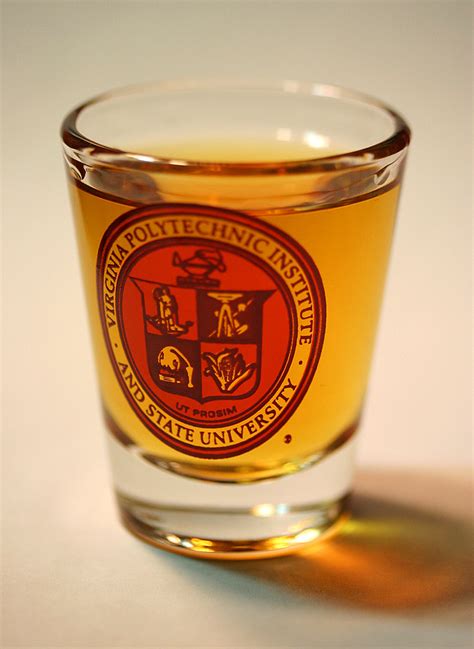 The Virginia Tech Seal | A Virginia Tech shot glass filled w… | Flickr