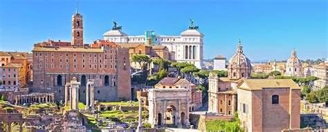 Rome. Scenic aerial view over the ruins of the Roman Forum and l Photograph by Brch Photography ...