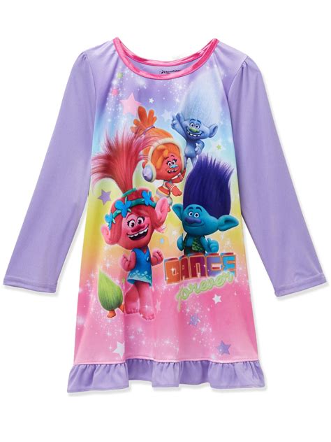 Trolls - Trolls Poppy Toddler Girls Long Sleeve Nightgown Pajamas ...