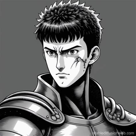 Guts' Profile in Studio Ghibli Style | Stable Diffusion Online