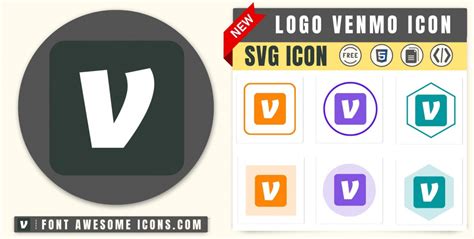 Logo Venmo Icon SVG Code — Download Path / HTML