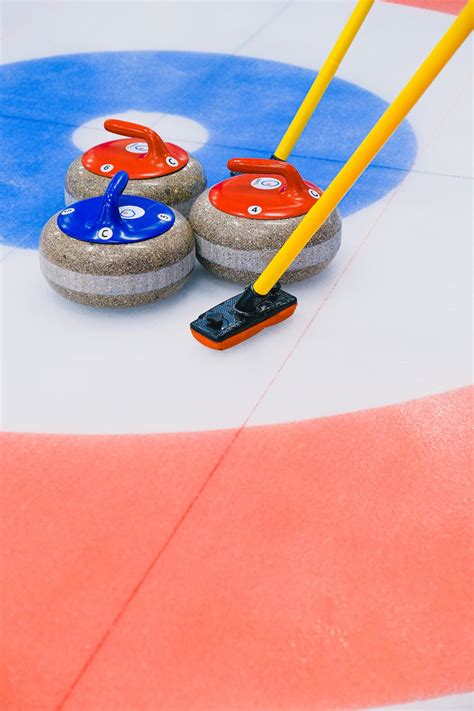 Curling equipment in colorful house · Free Stock Photo