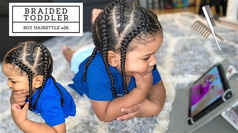 TODDLER BOY HAIRSTYLE 26 | CLASSIC 6 BRAIDS REMIX | BRAIDS AND BEADS ...