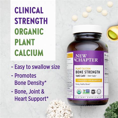 Buy New Chapter Calcium Supplement (Tiny Tabs) – Bone Strength Organic ...