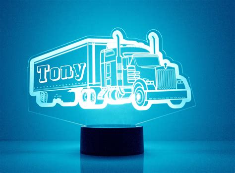 Custom Truck Night Lights with Name / 7 Color Changing LED Lamp III10 – Oak Bay Online Store