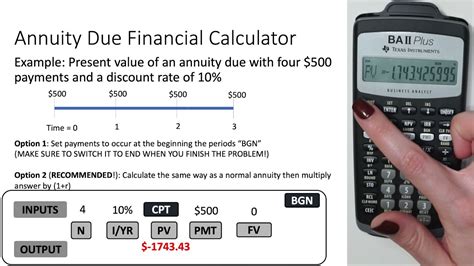 TVM Calculations using BAII Plus Financial Calculator - YouTube