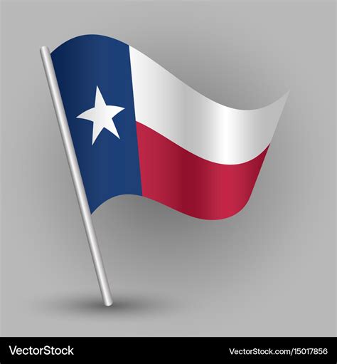 Triangle american state texas flag Royalty Free Vector Image