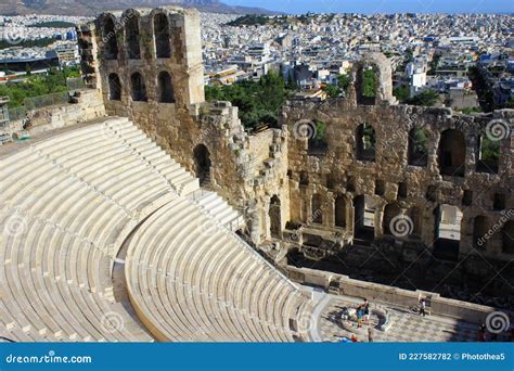 View Inside The Odeon Of The Herodes Atticus In Athens, Greece ...