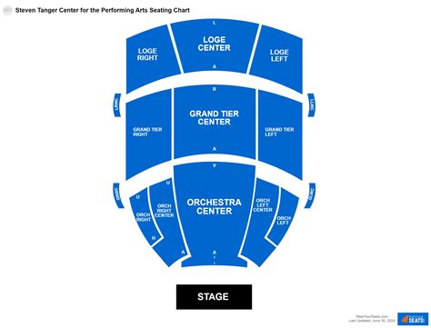 Steven Tanger Center for the Performing Arts Seating Chart - RateYourSeats.com