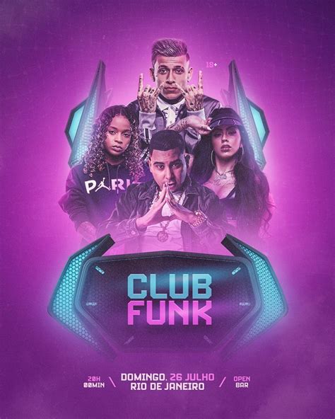 FLYER PSD: Club Funk, Baile, Party, Neon, Led | Sports graphic design ...