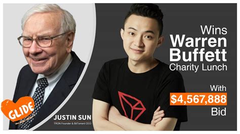 Justin Sun Wins A Lunch With Warren Buffett In An eBay Charity Auction