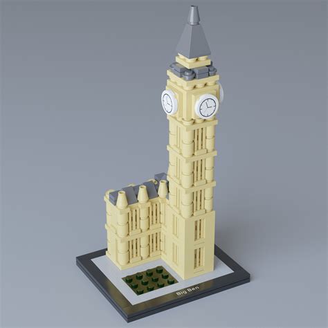 Lego Architecture Big Ben 21013 3D model | CGTrader