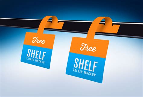 Free Shelf Talker Wobbler Mockup PSD | Shelf talkers, Free mockup, Price tag design