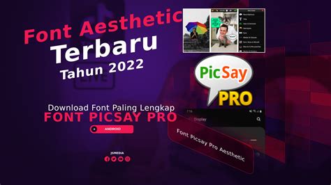 Download Font Picsay Pro Aesthetic Terbaru 2024