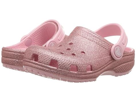 Crocs Kids Classic Glitter Clog (Toddler/Little Kid) | Zappos.com