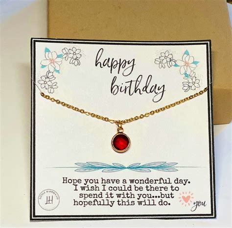 Birthstone Necklace, Birthstone Gift, Birthday Gift, Birthstone Gifts, Personalized Birthstone ...