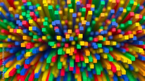 Colorful Abstract Cube Background Stock Illustration | Adobe Stock