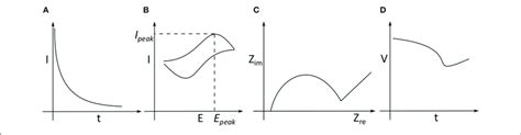 | Different electrochemical methods (A) Amperometry: where a constant... | Download Scientific ...