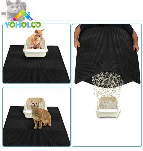 Aliexpress.com : Buy Cat Litter Mat EVA Double Layer Cat Litter Trapper Mats with Waterproof ...