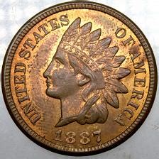 1887 Indian Head Penny Coin Value Prices, Photos & Info