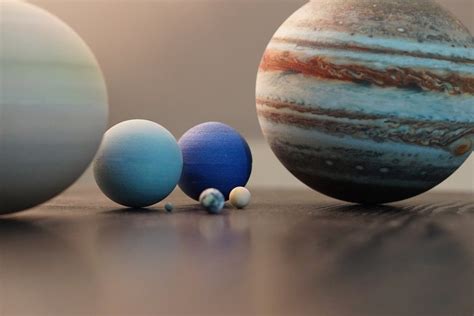 Amazing High Resolution Miniature Planets That Are 3D Printed to Scale