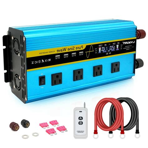 6000W Pure Sine Wave Power Inverter DC 12V