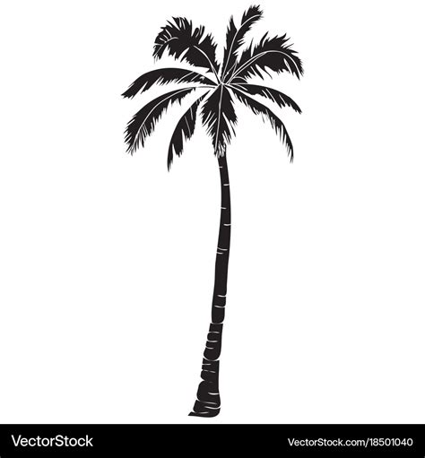 Palm Tree Silhouette Tattoo