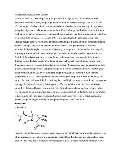Antibiotik Golongan Beta