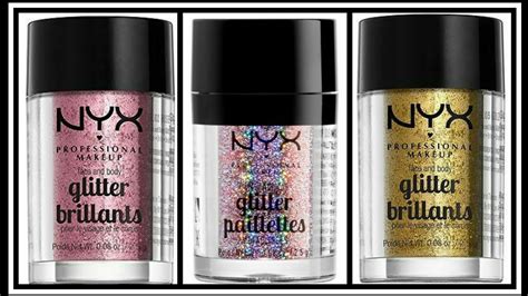 NYX Glitters | NYX GLITTER SWATCHES | NYX Glitter Paillettes | Best Glitters | NYX - YouTube