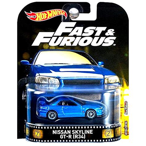 Buy Hot Wheels Retro Entertainment Fast & Furious Real Riders Limited Edition - Nissan Skyline ...