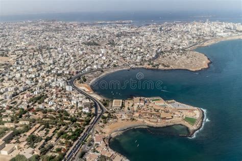 Aerial view of Dakar stock image. Image of atlantic, africa - 35382193