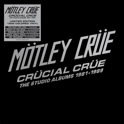 Motley Crue - Crucial Crue The Studio Albums 1981-1989 - (Vinyl LP, CD ...