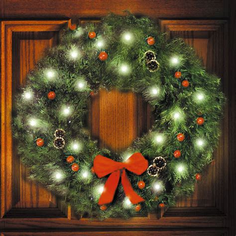 Solar Christmas Wreath Lights Model# GA-111C