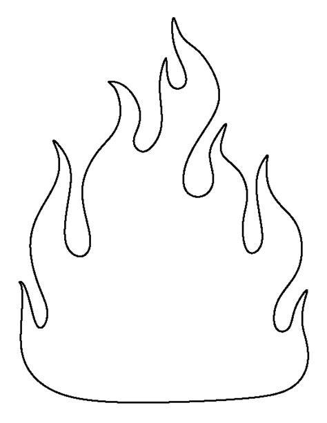 Fire Flames Coloring Pages Coloring Pages