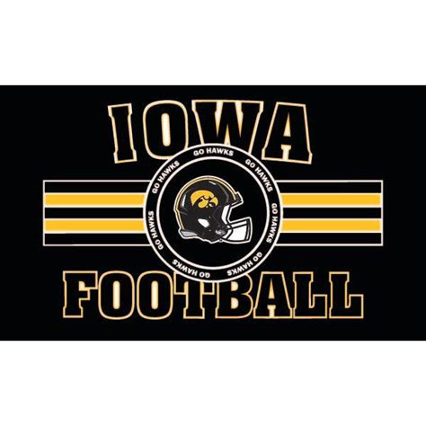 Iowa Hawkeyes Football Flag