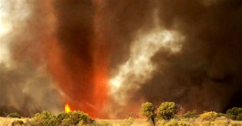 Rare ‘fire tornado’ caught on camera in Australia