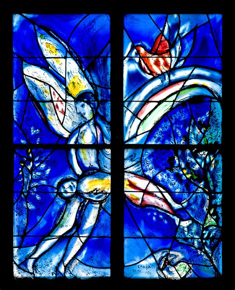 Stained Glass Angel | Stained glass window by Marc Chagall i… | Flickr