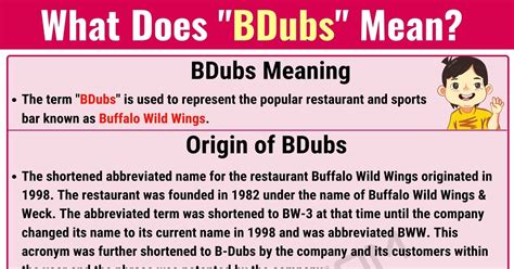 BDubs Meaning: What Does BDubs Mean? with Useful Conversations • 7ESL