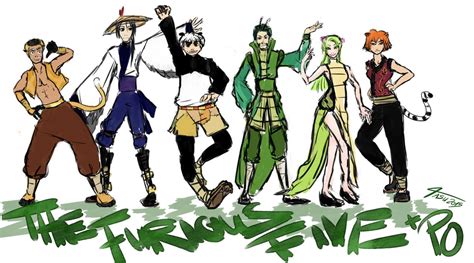 The Furious Five + Po by LittleTasu on DeviantArt