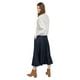 CATALOG CLASSICS Womens Long Denim Skirt Blue Jean Skirts for Women ...
