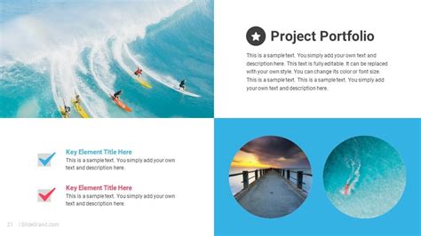 Project Portfolio PowerPoint Presentation Template Design - SlideGrand