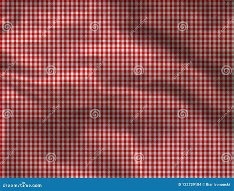 Red Checkered Tablecloth Seamless with White Squares Stock Photo - Image of checkered, white ...