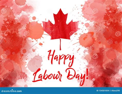 Happy Labour day in Canada stock vector. Illustration of celebrate - 154501834