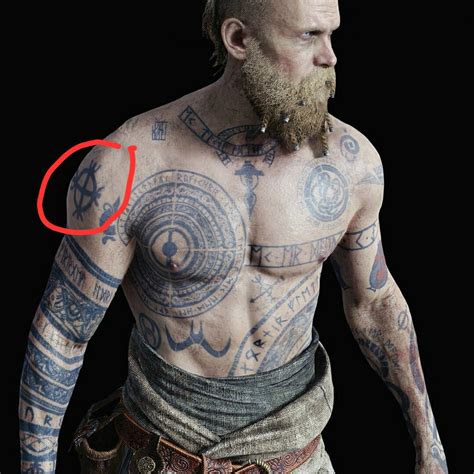 Hi! Does anybody here know what is this symbol? The guy is Baldur, norse god in God of War (PS4 ...