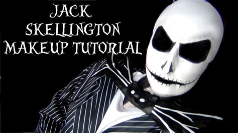 JACK SKELLINGTON MAKEUP TUTORIAL - THE NIGHTMARE BEFORE CHRISTMAS - YouTube